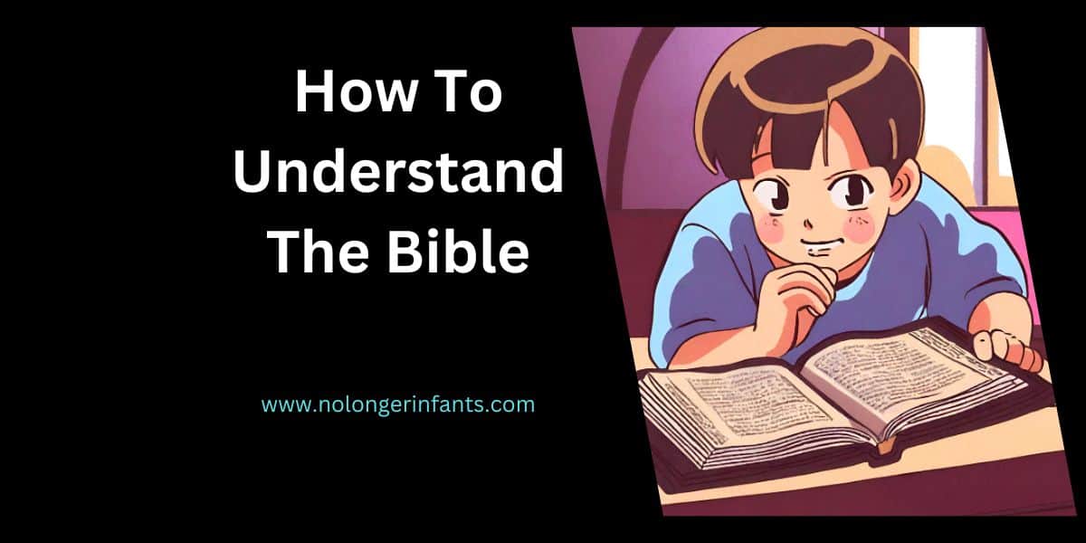 A child trying to understand the Bible