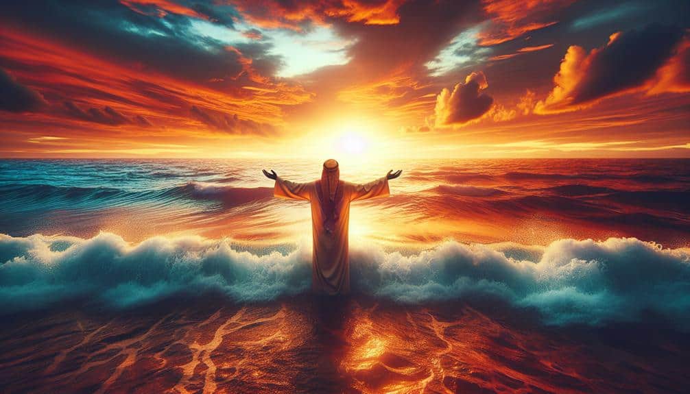 Man in ocean surrendered to God 