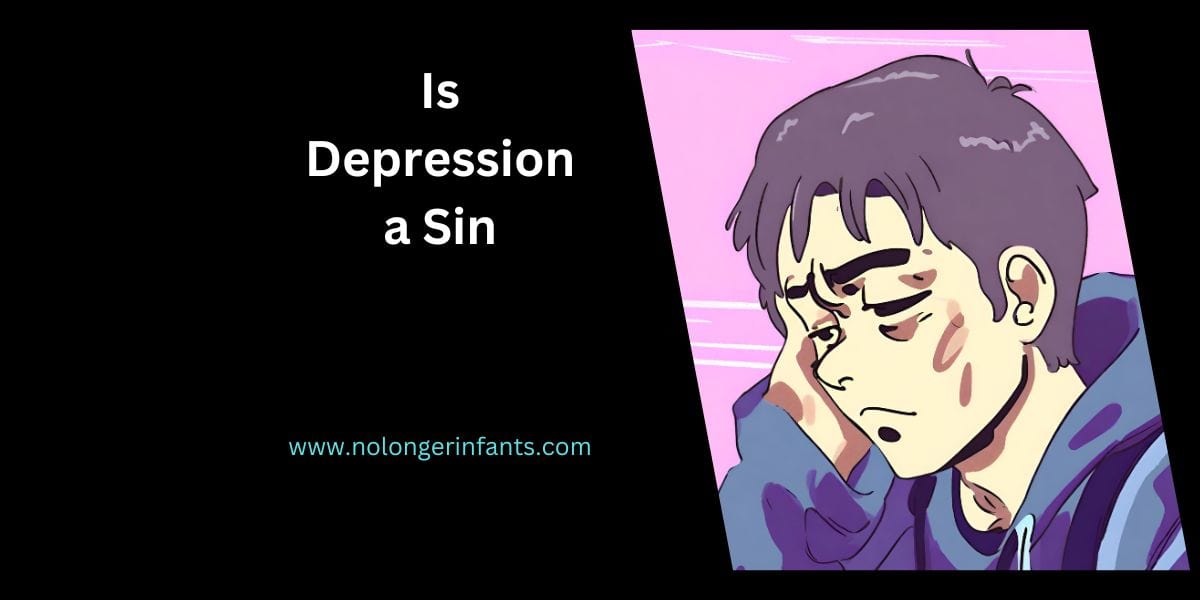 Guy looking Depressed. Is Depression a sin in the Bible.
