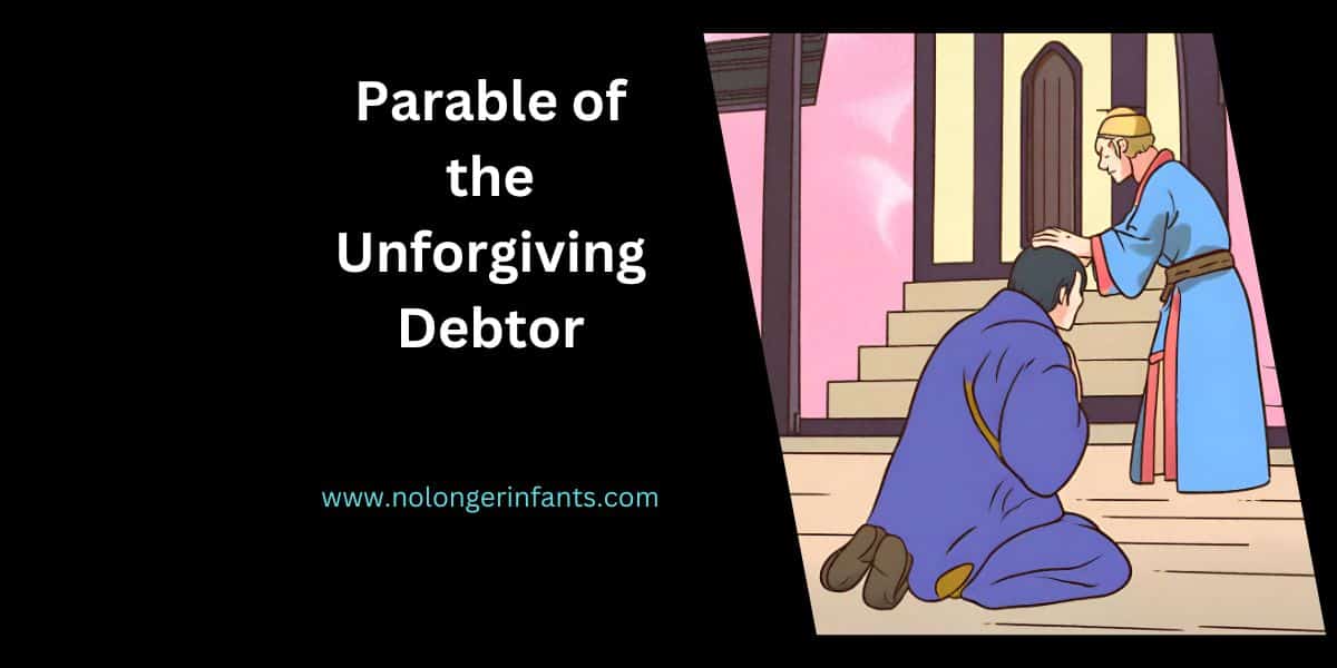 Man begging for mercy in the Parable of the unforgiving debtor
