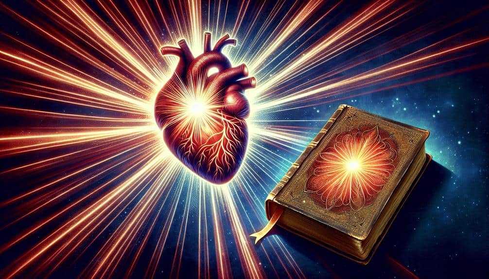 a human heart and Bible